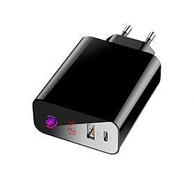 Cốc sạc 2 cổng Type C + USB (chân tròn)- Hỗ trợ sạc nhanh PD - QC4.0/ QC3.0 công suất lên đến 45 W, chế độ hẹn giờ tắt - Baseus Speed PPS Smart Shutdown Charger - Hàng Chính Hãng