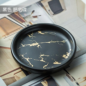 Mua Khay đựng xà bông xà phòng nhà tắm hình tròn bằng sứ vân đá0