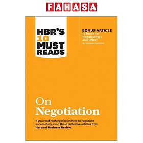 HBR s 10 Must Reads On Negotiation