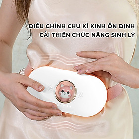 Má y massage làm ấm bụng giảm đau,nhỏ gọn- D1413