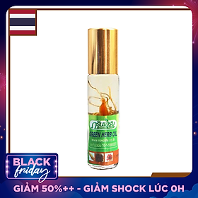 Dầu Lăn Thái Lan Thảo Mộc Green Herb Oil - 8ml