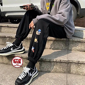 Quần Jogger In Hình Siêu Xinh, In 3D Không Tróc Bo Ống , Quần Thun 2 Da Jogger, Nam Nữ Unisex-QDCJOOGERHINH