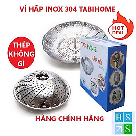 Mua VỈ HẤP thực phẩm TABIHOME ( INOX 100% ) khay hấp đa năng đồ xôi hấp cá hấp cách thủy xửng hấp đồ ăn tiện lợi - HS Shop