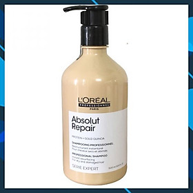 Dầu gội phục hồi tóc L'oreal Serie Expert Absolut Repair Instant resurfacing shampoo 500ml