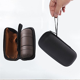 Mua Bộ Ấm Pha Trà Du Lịch Tiện Lợi Mini Gốm Sứ Cát Tím Họa Tiết Trơn Quà Tặng Ý Nghĩa (Gồm 1 Ấm  4 Ly  Túi Chống Xóc)