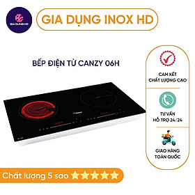 Mua Bếp hồng ngoại  CAO CẤP  Bếp điện từ canzy 06h 1 từ 1 hồng ngoại tiết kiệm điện năng