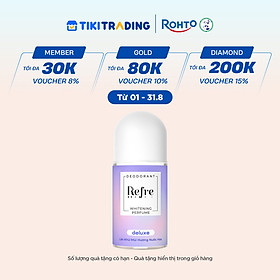 Lăn Khử Mùi Dưỡng Trắng Hương Nước Hoa Refre Whitening Deluxe Hương Sang Trọng (40ml)