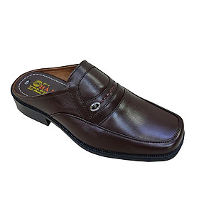 Dép Bít Mũi Nam Da Bò Thật TiTi ĐÔ Cao Cấp GSB20136