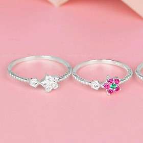 Nhẫn bạc cho bé đính đá cao cấp YN JEWELRY