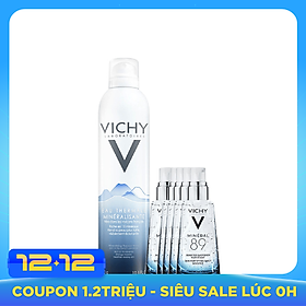 Xịt khoáng dưỡng da Vichy Mineralizing Thermal Water 300ML + Tặng dưỡng chất giàu khoáng chất Mineral 89