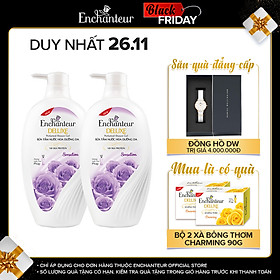 Combo 2 Sữa tắm hương nước hoa Enchanteur Sensation 650gr/ Chai