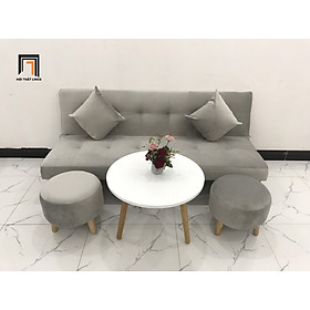 Mua Bộ ghế sofa bed xám ghi trắng vải nhung nhiều kích cỡ