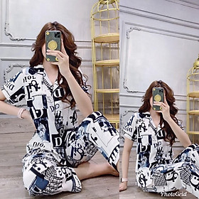Set bộ pizama họa tiết siêu sang - hàng thiết cao cấp mẫu mới nhất 2020/có size 3XL
