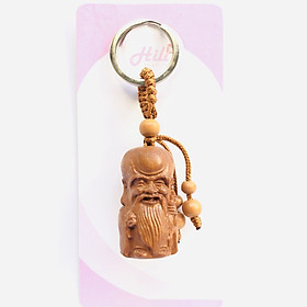 Móc Khóa Gỗ Ông Thọ Mang Lại Sức Khỏe Bình An Hili HL200056