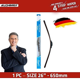 Gạt Mưa Xe Ô tô Mitsubishi Loại Silicon 4 Lưỡi Cao Cấp, Thiết Kế Thông Minh, Gạt Êm Và Sạch Hơn