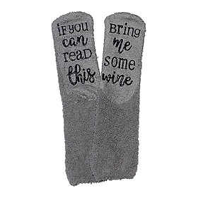 Funny Fuzzy Socks Womens Home Bed Soft Slipper Socks Personalised Crew Socks