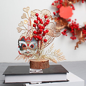 2022 Chinese New Year Decoration Table Centerpiece for Spring Festival Decor