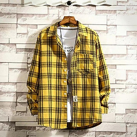 Áo Sơ Mi Nam Nữ Caro Không Nón Đẹp Mê ly 