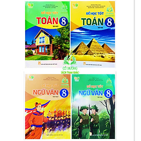 Sách - Combo 4 cuốn Để học tốt toán ngữ văn 8 - tập 1+2 ( kết nối tri thức )