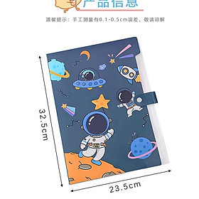 Mua File kẹp tài liệu Phi Hành Gia 5 Ngăn nhiều màu Decorme Túi tài liệu hoạt hình đáng yêu văn phòng phẩm NBD2