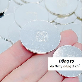 Đồng bạc ta nguyên chất dùng để đánh cảm