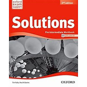 [Download Sách] Solutions 2E Pre-Intermediate: Workbook and Audio CD Pack