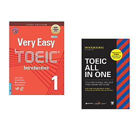 Combo 2 cuốn sách: Very Easy Toeic 1 - Introduction + Hackers TOEIC ALL-IN-ONE