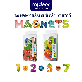 Bảng chữ cái tiếng anh và bảng số nam châm cho bé Mideer Letter Magnets - Number Magnets, Đồ chơi giáo dục cho bé 1 2 3