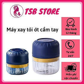 Mua Máy xay tỏi ớt đa năng Wineless - Máy xay gia vị mini cầm tay dung tích 100 -250ml  lưỡi xay bằng thép không gỉ  máy xay tỏi ớt cao cấp xay gia vị  hoa quả  thịt  đồ ăn dặm cho bé cực tiện lợi