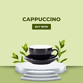 Mua Tách và đĩa cà phê espresso 200ml đen