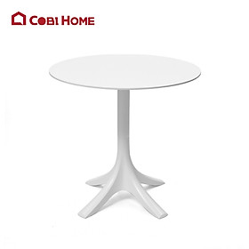 Mua Bàn nhựa đúc Canard tròn  bàn nhựa sân vườn  bàn nhựa đúc hình tròn màu trắng và đen cao cấp