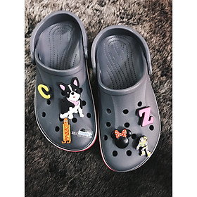 Mua Dép Sục Màu Xám Stickers Bé Chó Dễ Thương SVT008