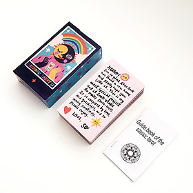  [Size Gốc] Bộ Bài Rainbow Tarot 78 lá 7x12 cm tặng đá thanh tẩy