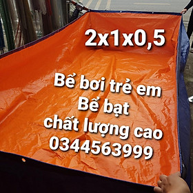 Bể bơi cho trẻ em, bạt dày cao cấp, kích thươc 2x1x0,5 - 2x1x1 - 2x2x1 - 2x2x0,5 - 3x2x1 - 3x2x0,5 - 4x2x1 - 4x2x0,5