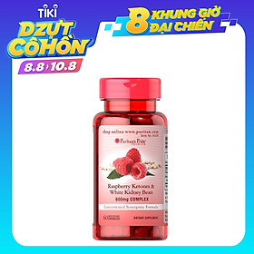 Thực Phẩm Chức Năng - Viên Uống Hỗ Trợ Giảm Cân An Toàn, Ngăn Chặn Tích Tụ Chất Béo Puritan's Pride Raspberry Ketones (60 Viên)