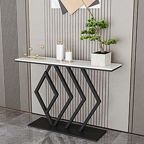 Mua Bàn console  bàn trang trí mặt đá trắng khung sắt Juno sofa CSTCT017 108x30x80 cm