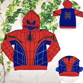 Áo khoác siêu nhân nhện từ 10-42kg - chất thun cotton da cá 4 chiều thấm hút mồ hôi - giặt không nứt hình - Kiến Lửa - Đỏ - 4