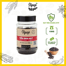 Tiêu đen hạt tự nhiên vipep hũ nhựa 100g