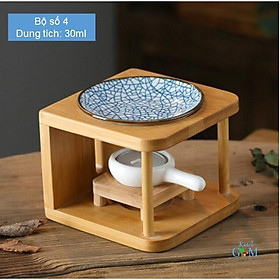 Mua Bộ đèn đốt tinh dầu bằng tre độc đáo- Mẫu số 4- Dùng nến