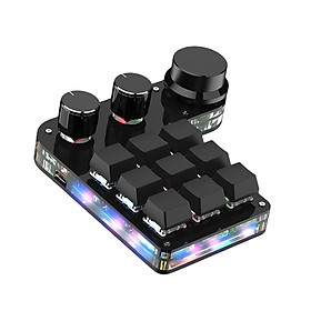 Mini Keyboard RGB Lightweight 9 Keys for Audio Volume Control Gaming Switch