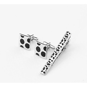 Set Cufflinks khuy măng sét và Kẹp cà vạt cao cấp