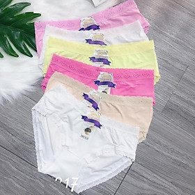 Combo 10 quần lót nữ cotton viền ren siêu xinh (freeize 42-60kg) - N16