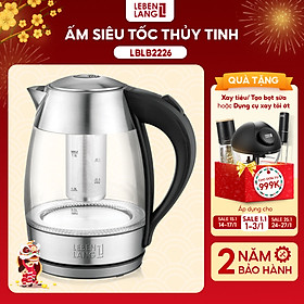 Mua Ấm Đun Siêu Tốc Thủy Tinh 1.8L Lebenlang LBLB2226 Kèm Lõi Lọc - Hàng Chính Hãng