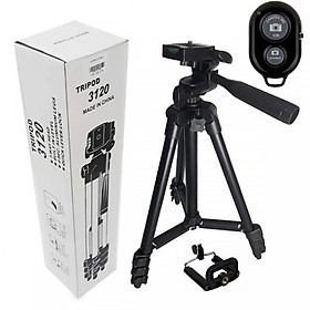 Combo Bộ Giá đỡ chụp hình cho điện thoại, máy ảnh Tripod 3120 và Remote bluetooth