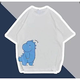 Áo thun Stee nam nữ tay lỡ unisex form rộng Khùng long tình yêu chất vải cotton xịn Trumunisex aothununisex aophongnam