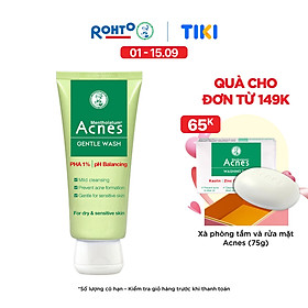 Sữa rửa mặt ngăn ngừa mụn dạng gel Acnes Gentle Wash 100g