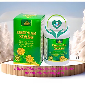 ￼Viên uống Kingphar xoang- hộp 60 viên - dùng cho người có các triệu chứng sổ mũi, ngạt mũi do viên xoang
