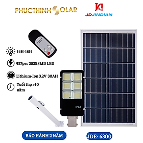 Mua Đèn Năng Lượng Mặt Trời 300W Đèn Đường Jindian JDE-6300 - Đèn LED Điều Khiển Từ Xa  Tiêu Chuẩn IP67 Chống Thấm Nước - Phúc Thịnh Solar