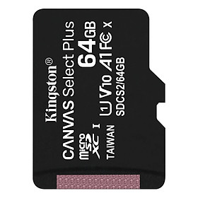 Mua THẺ NHỚ KINGSTON MICROSD CANVAS SELECT PLUS 64GB – SDCS2/64GBSP - Hàng Chính Hãng