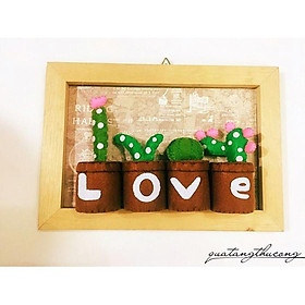 Mua Tranh treo vải nỉ chữ Love